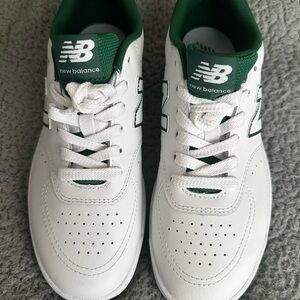 New Balance Classic White and Green Shoes